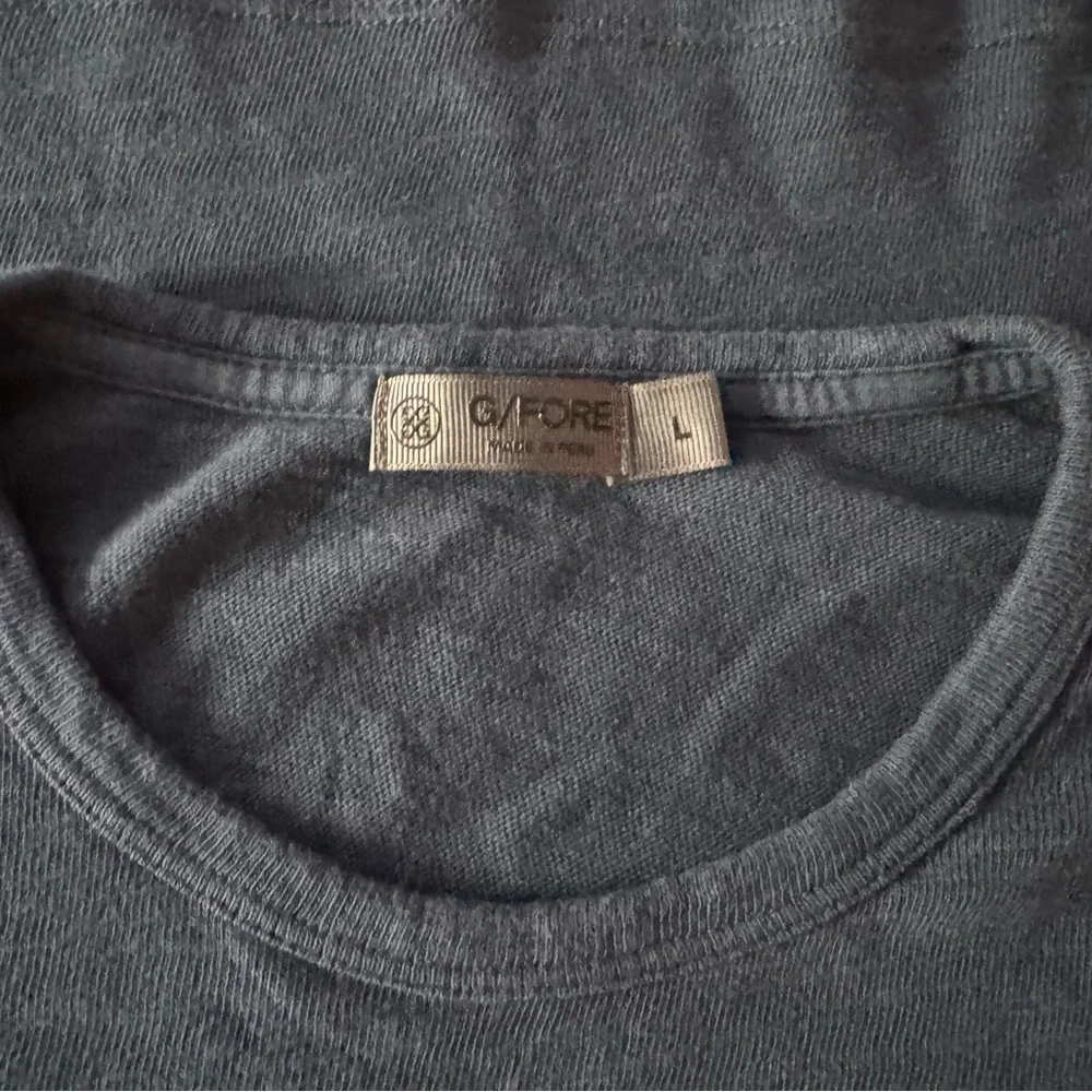 G/FORE Short Sleeve Crew Neck T-Shirt in Navy Blue Size Large